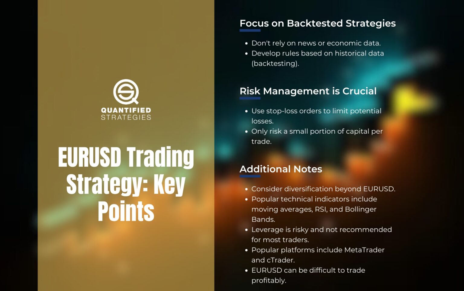 EURUSD Trading Strategy – Rules, Backtest, Returns, Risks ...