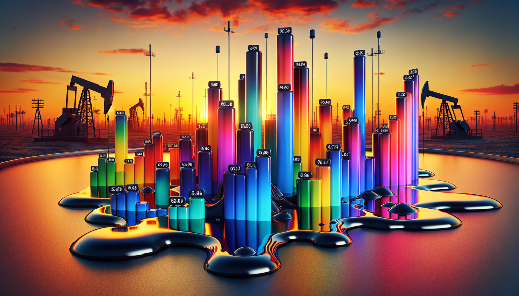 This vibrant 3D bar chart visualizes mean reversion concepts within a crude oil landscape.