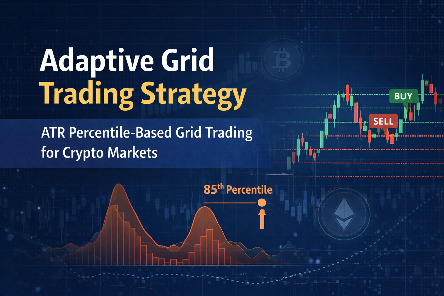 adaptive grid trading strategy using ATR percentile volatility for crypto markets