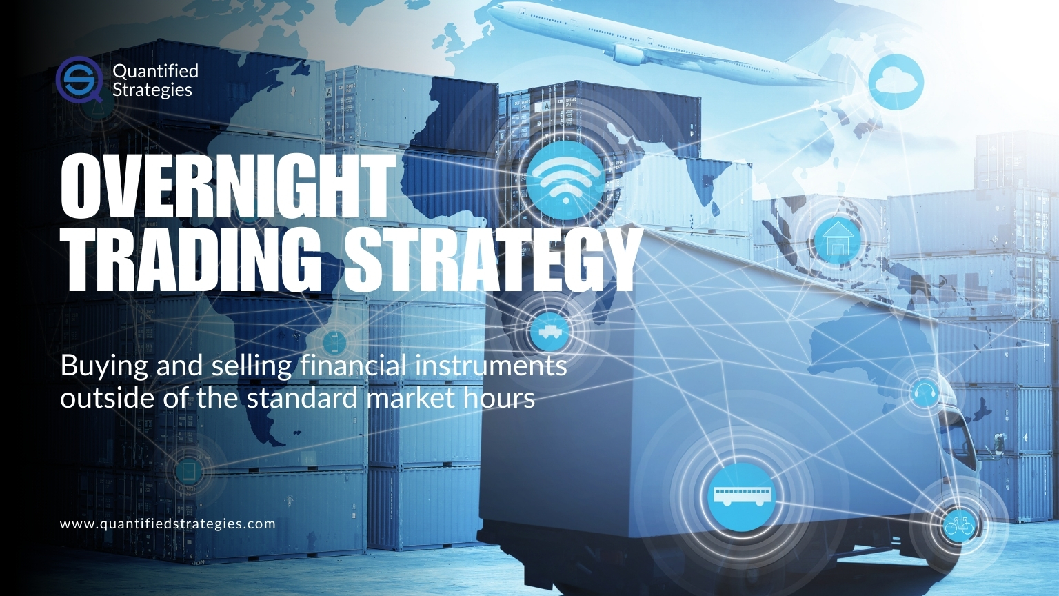 A comprehensive infographic for the "Overnight Trading Strategy in the S&P 500 - 2024."