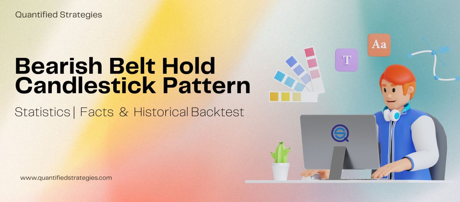 A technical diagram of a Bearish Belt Hold candlestick pattern, showing a long red bearish candle with a flat top (no upper shadow) and a small lower wick, illustrating a strong opening sell-off.