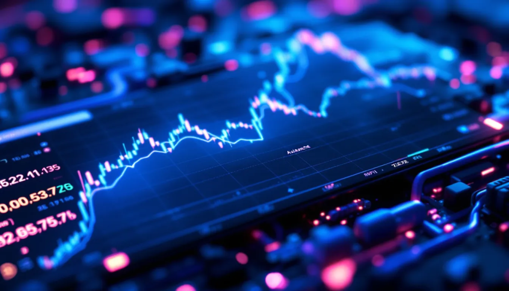 A stylized 3D illustration of a digital shield protecting a Bitcoin symbol and financial bar charts, representing risk management and security in futures trading.
