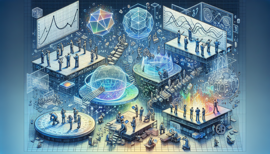 An infographic explaining Linear Programming as a quantitative analysis technique, featuring sections on components (objective function, constraints), common applications (resource allocation, manufacturing), and the benefits of mathematical optimization.