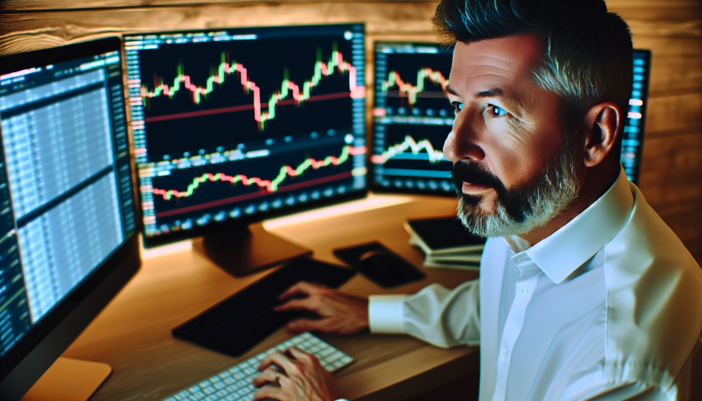 A TradingView backtest chart for an NMR short-term trend following strategy showing a declining equity curve with a net loss of -97.38% and a profit factor of 0.67.