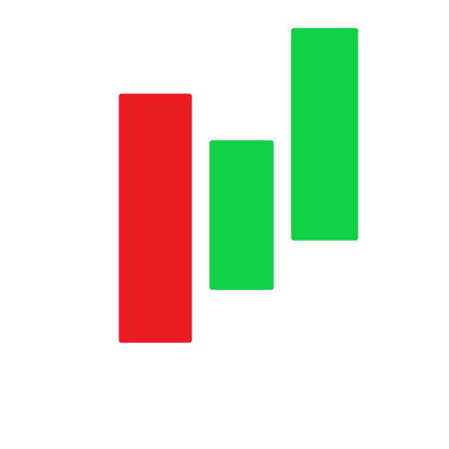 A technical diagram of the Three Inside Up candlestick pattern featuring three candles: a large red bearish candle, followed by a smaller green bullish candle contained within the first candle's body, and a final larger green candle that closes above the first candle's high.