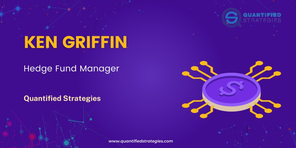 Hedge Fund Manager – Citadel, artistic digital portrait of Ken Griffin, founder of Citadel LLC, global finance icon, quantitative trading visionary, Quantified Strategies.