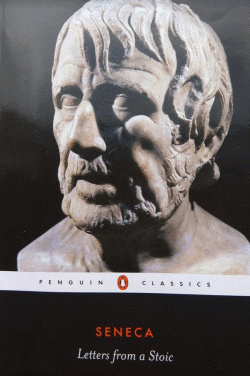 The book cover of "Letters from a Stoic" by Lucius Annaeus Seneca, published as a Penguin Classic.
