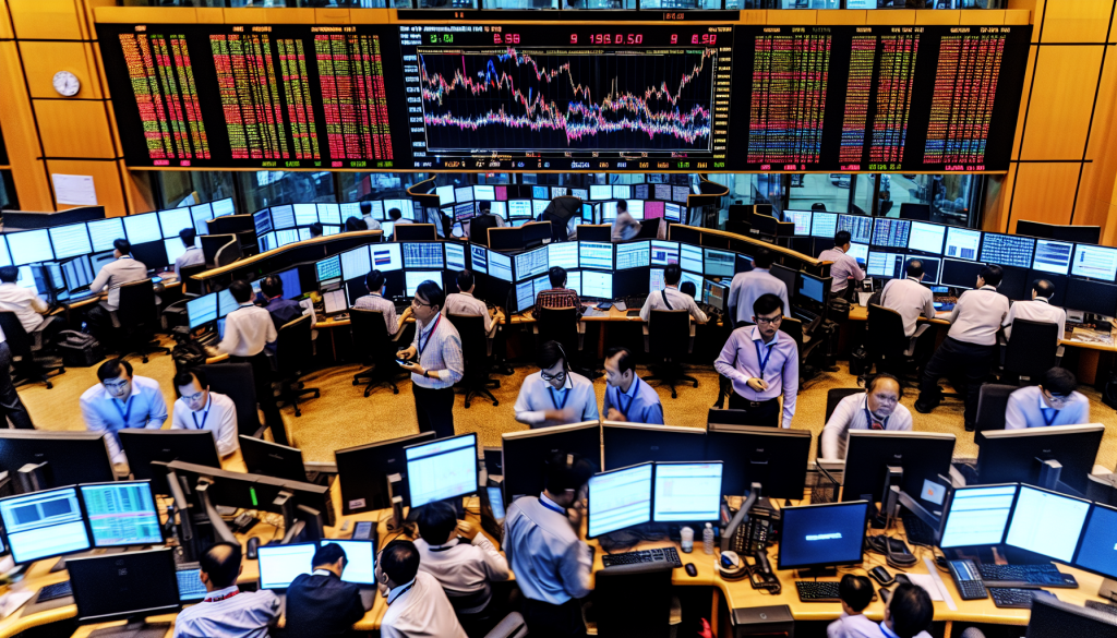 High-frequency trading floor, short selling strategies, Citron Research market analysis, professional traders monitoring stock market volatility, Quantified Strategies.