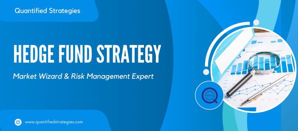 Steve Clark – Hedge Fund Strategy Market Wizard and Risk Management Expert, a conceptual graphic of a trader’s desk with a laptop and a cup of coffee against a dark background with blue glowing data points, representing the focus required for market analysis.