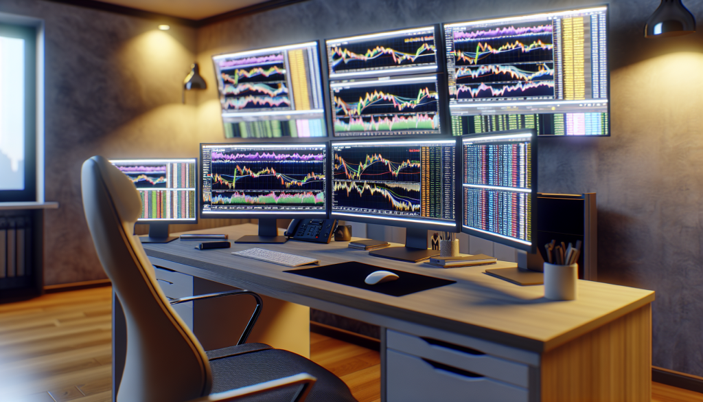 A high-contrast graphic with a dark blue background featuring a bright "VS" in the center, flanked by the words "FOREX" and "OPTIONS" alongside various financial icons like coins, bars, and documents.