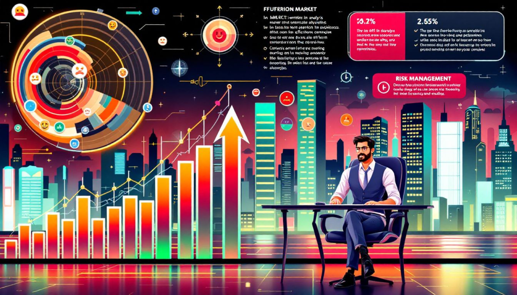 Breakout Futures Trading, displays a professional trader analyzing vibrant digital market charts.