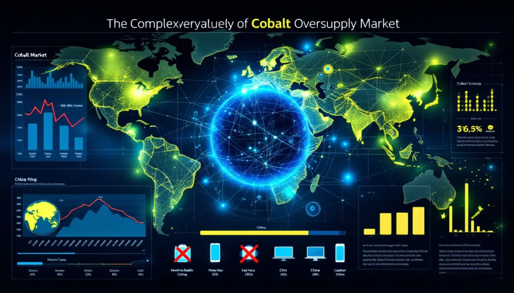 Cobalt Oversupply Challenges, displays global market data and industry supply chain trends.