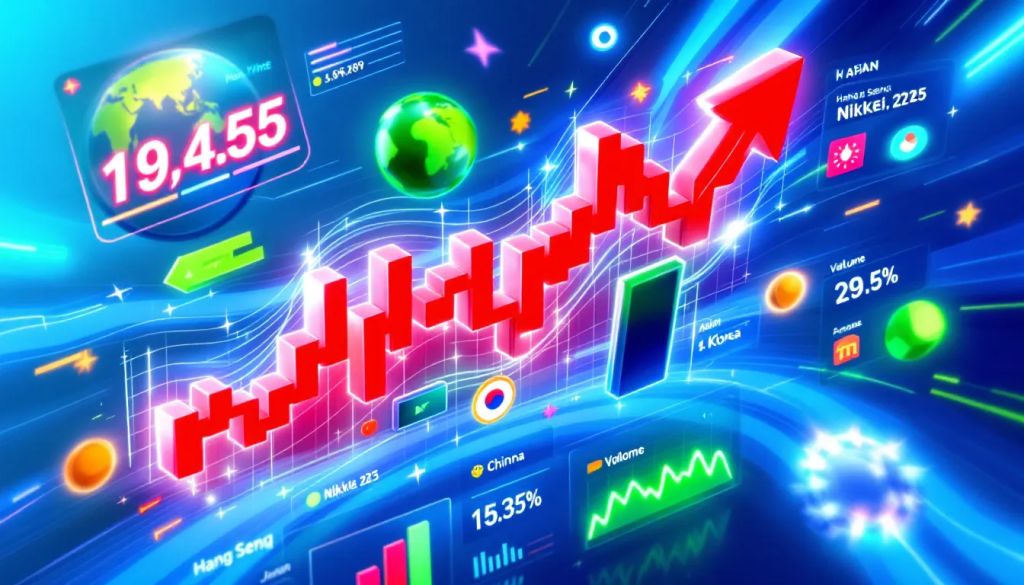 Comparing Hang Seng Index with Other Asian Markets, displays comparative financial data.
