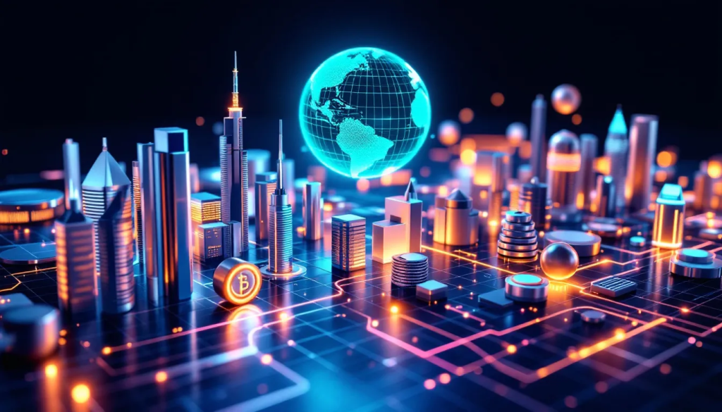 A glowing city skyline illustrates European Futures Over Other Instruments for global market comparison.