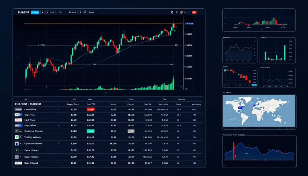 Euroswiss Futures, displays a comprehensive financial dashboard for analyzing market currency trends.