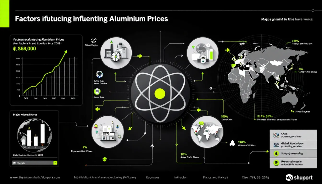 Factors Influencing Aluminum Prices, displays key global market data and industrial trends.