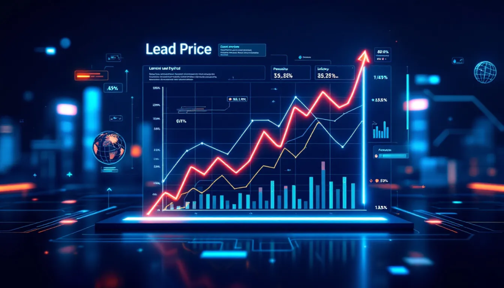 Factors Influencing Lead Prices in 2025, shows rising market trends and data.