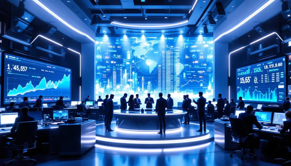 Factors Influencing Palladium Prices, shows professionals monitoring global financial market data.