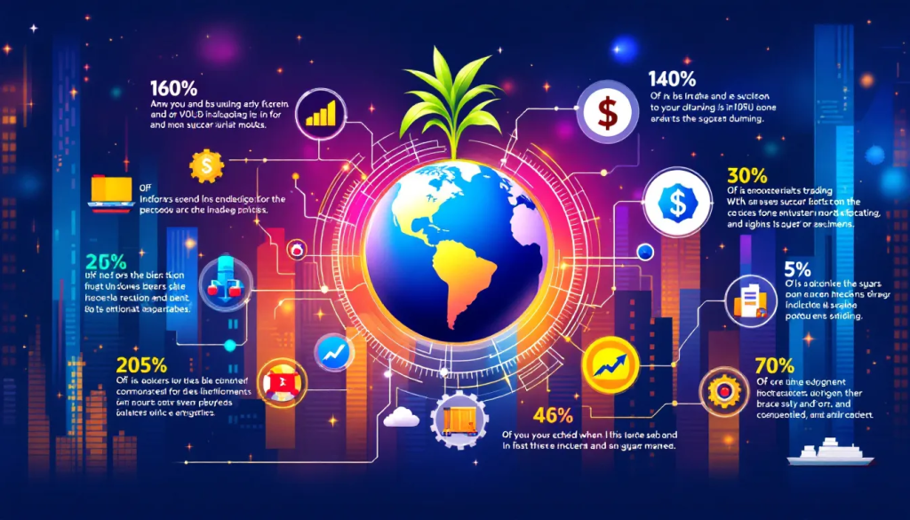 This infographic illustrates primary Factors Influencing Sugar Prices in the global commodities trading market.
