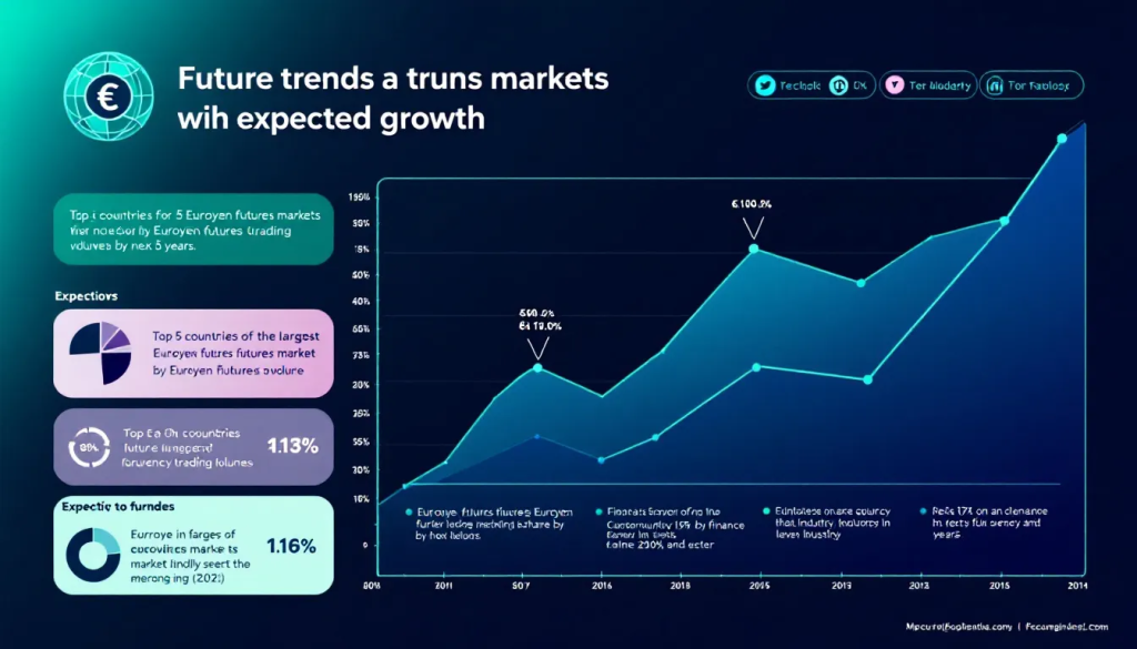 Future Trends in Euroyen Futures Markets, shows projected financial growth data trends.