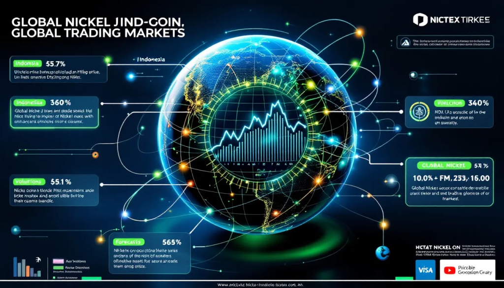 Hedging and Diversification with Nickel, displays global market data and investment trends.