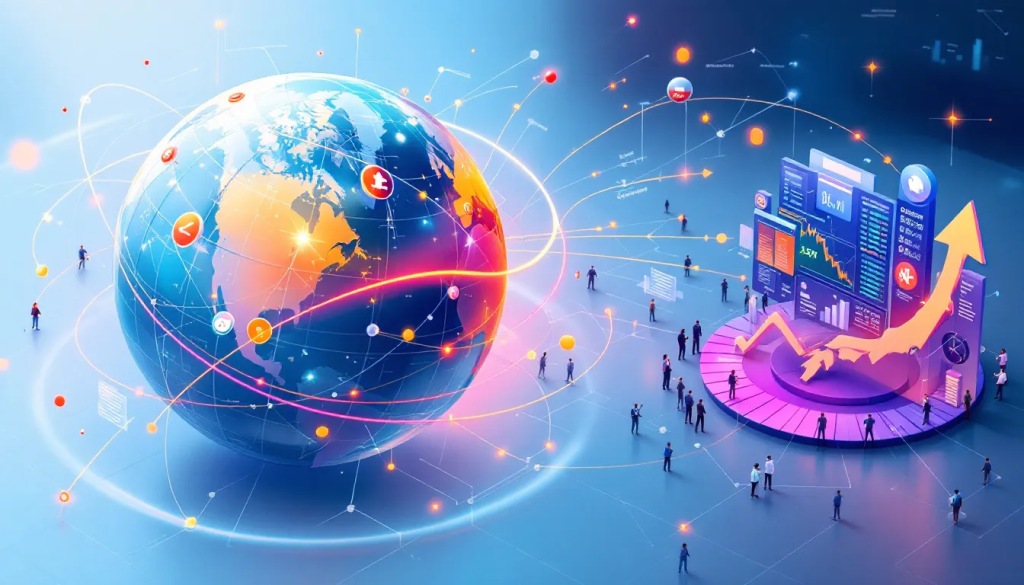 Impact of Global Events on Euroyen Futures, shows worldwide financial market connections.