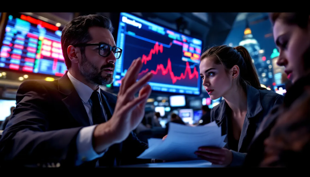 Major Players in Coal Futures Trading, depicts professional financial market analysis discussions.