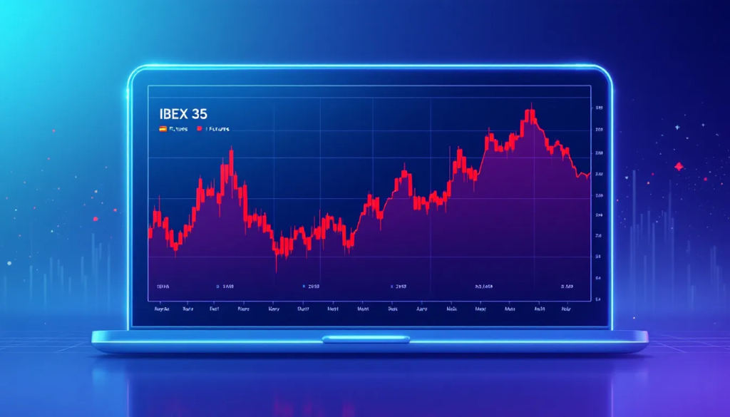 Most Popular Futures Trading Contract in Spain, shows IBEX 35 market charts.