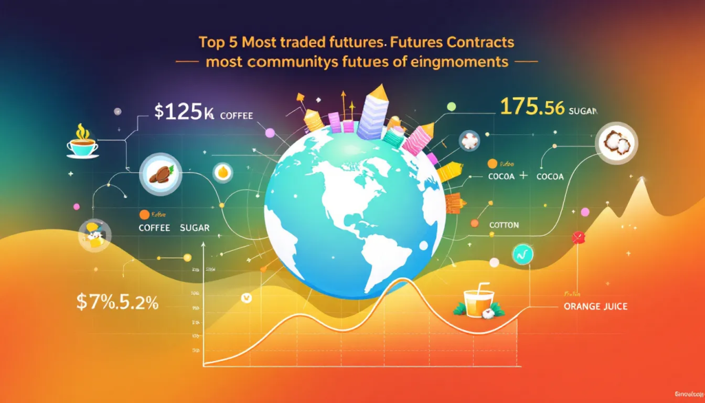 This graphic displays Popular Soft Commodity Futures Contracts for tracking global trading market trends.