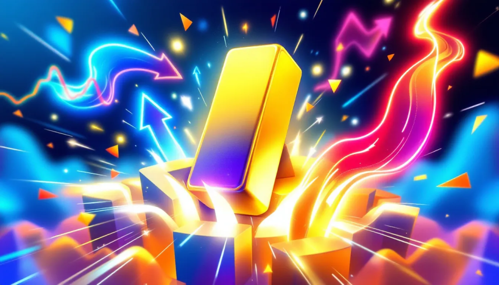 Potential Risks in Gold Futures Trading, illustrates market volatility and financial dynamics.