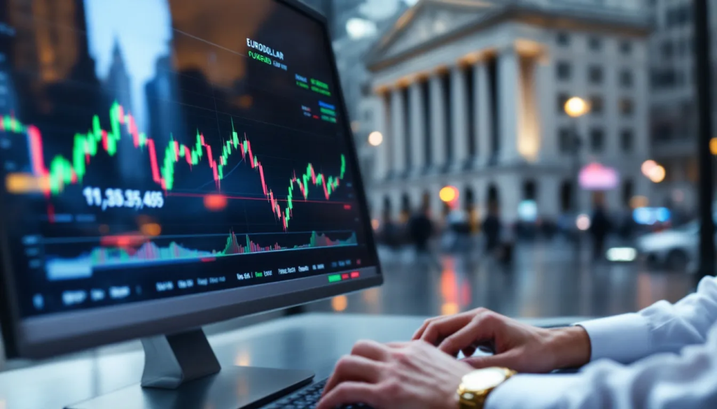 Practical Example of a Eurodollar Futures Trade, shows an active financial market.