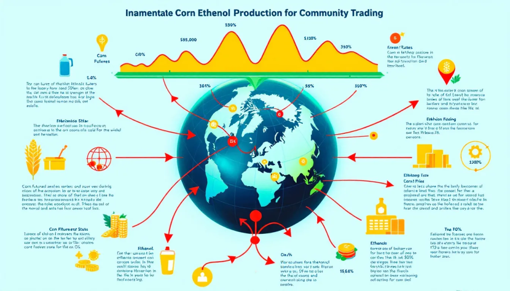 Role of Ethanol Production in Corn Futures, visualizes global agricultural market trends.
