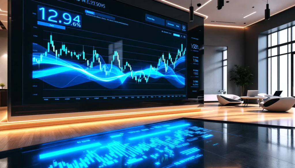 Digital interface displays advanced charts for monitoring Thailand’s most popular futures trading contract activities.