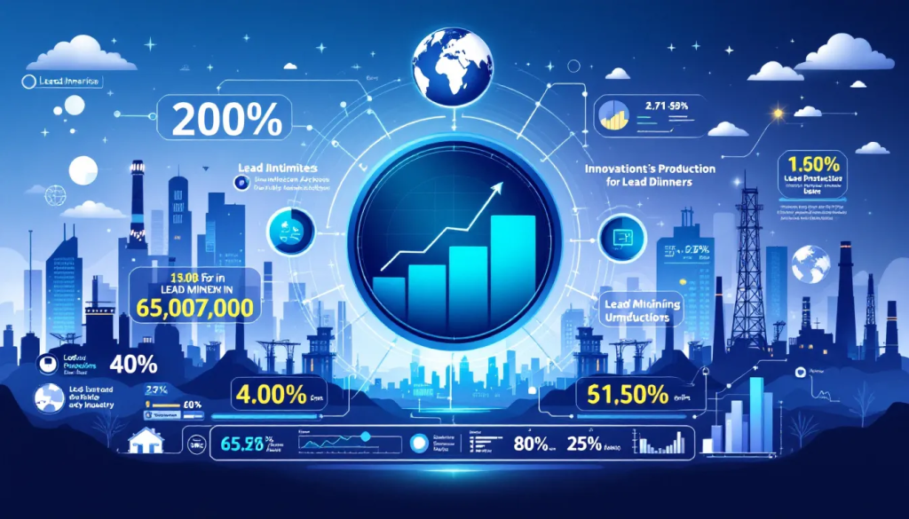 The Future of Lead Mining and Production, illustrates global industry growth statistics.