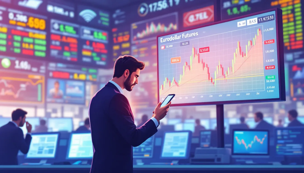 Trading Strategies for Eurodollar Futures, illustrates a professional trader analyzing market data.