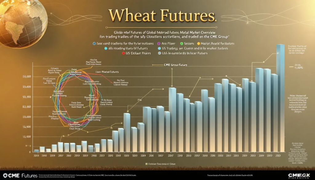 Trading Wheat Futures on CME Group, displays comprehensive market data and trends.