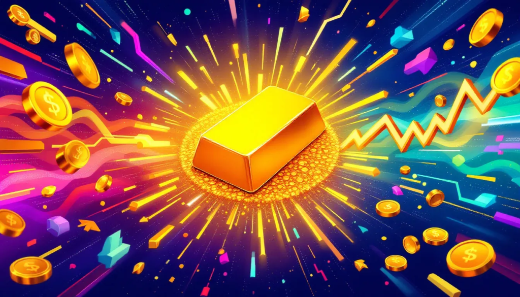 Understanding Gold Futures, features a bright gold bar and rising market trends.