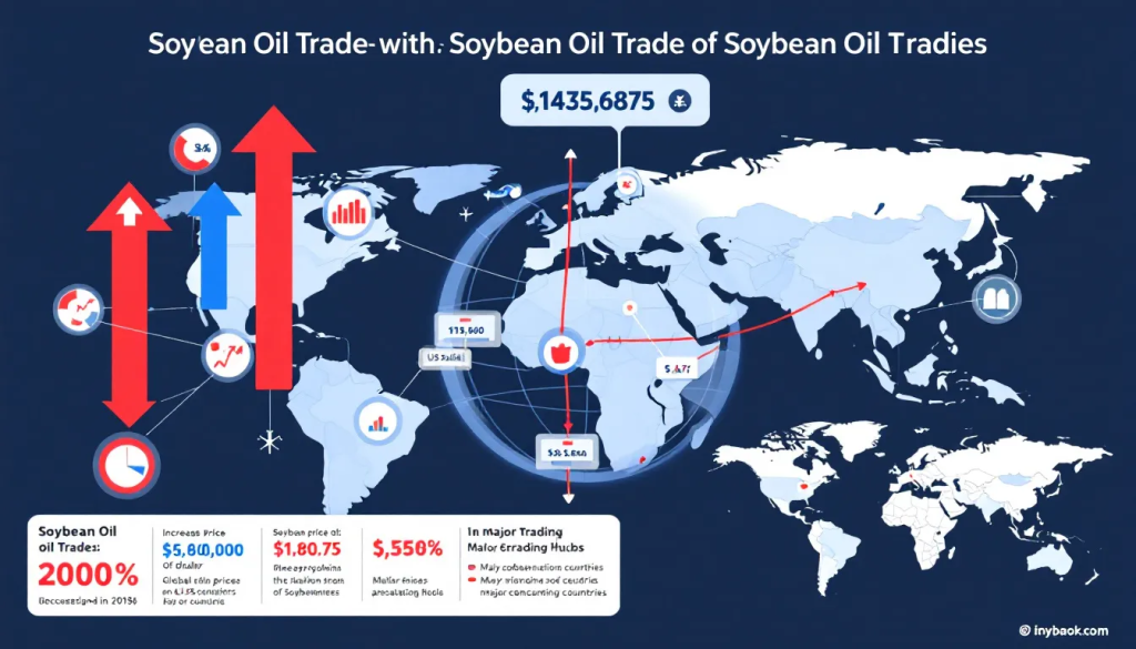 This infographic highlights global data points for analyzing soybean oil futures price trends effectively.