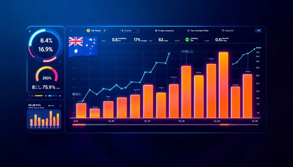 Constituents of the S&P Australian Dollar Futures Index, displays detailed digital trading dashboards.
