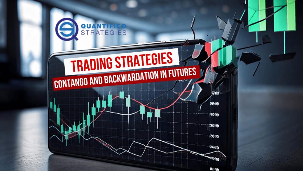 Trading Strategies for Contango and Backwardation in Futures image shows a shattered phone screen.