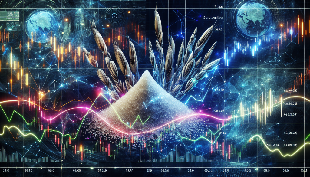 The Contracts for Difference (CFDs) in Sugar Trading image shows digital market data trends.
