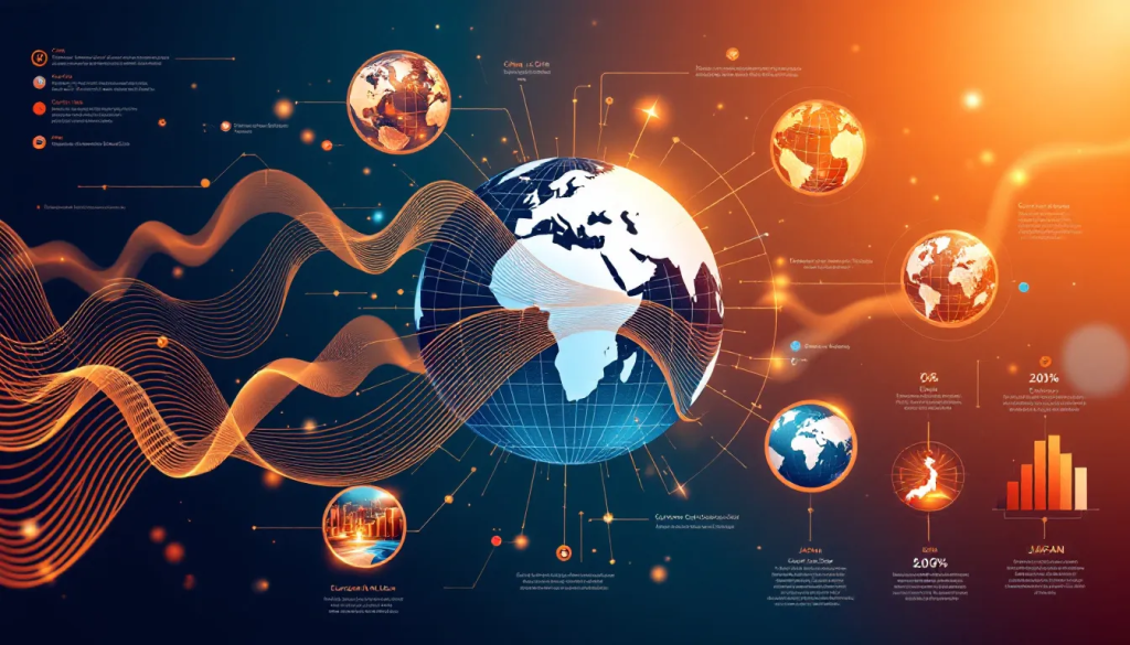 The Copper Trading Introduction infographic displays global market connections and data for copper commodities.