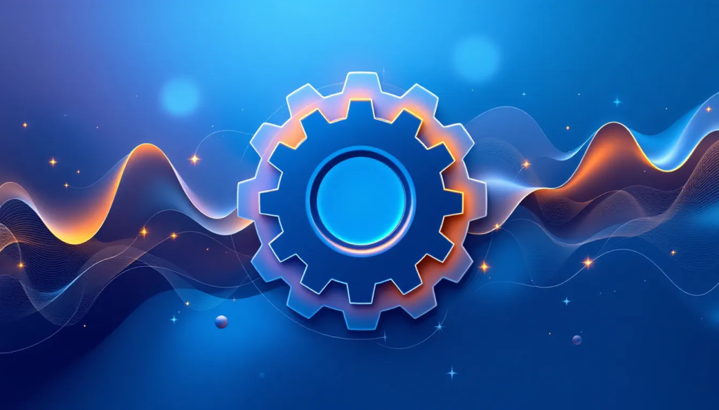 The Developing a Silver Trading Strategy image shows a blue gear over abstract waves.