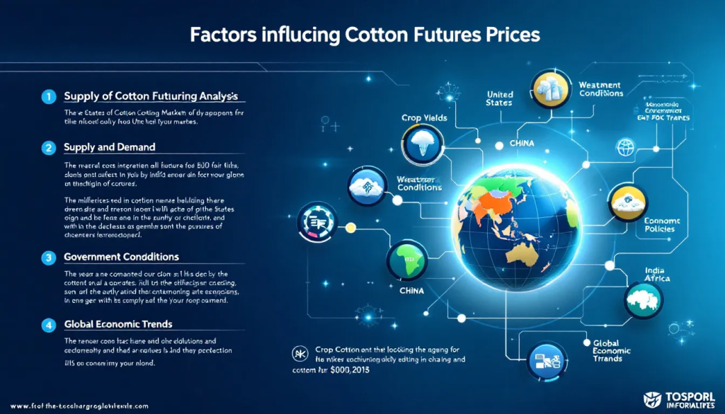 Factors Influencing Cotton Futures Prices, illustrates key elements affecting global agricultural markets.