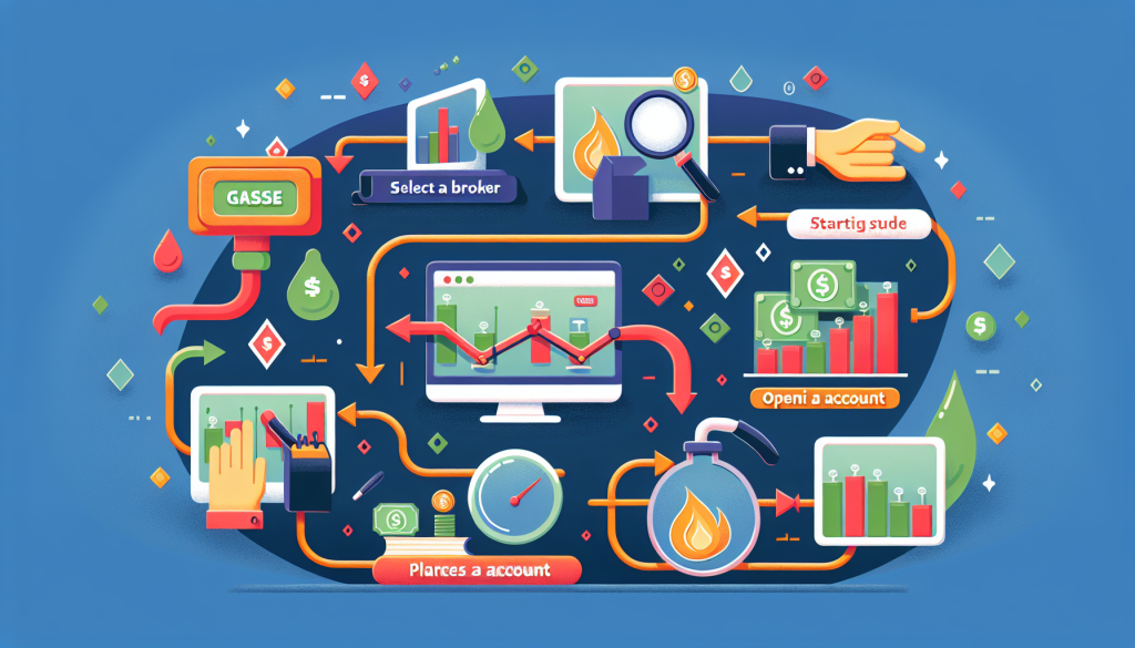This infographic illustrates the simple steps to begin trading gasoline futures for new investors.