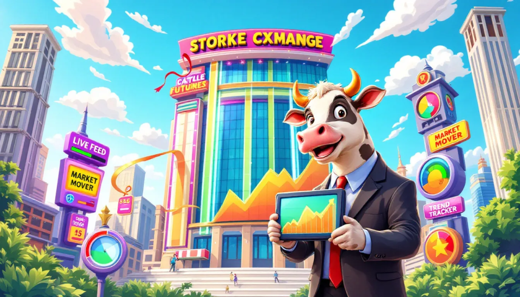 How to Trade Feeder Cattle Futures image shows a cow holding a chart.