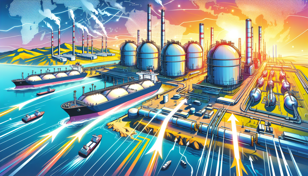 Impact of LNG Export Terminals on Natural Gas Trading, shows active shipping terminals.