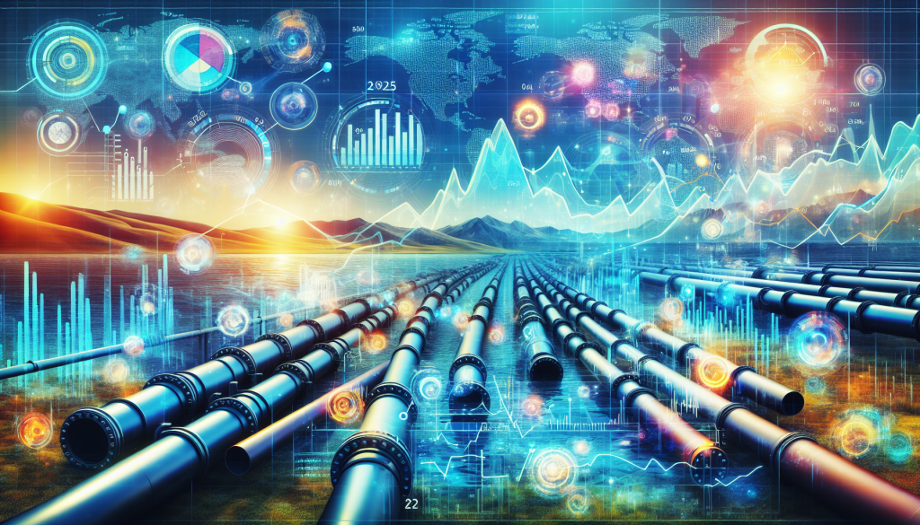 Key Factors Influencing Natural Gas Prices, shows pipelines with digital market analytics.