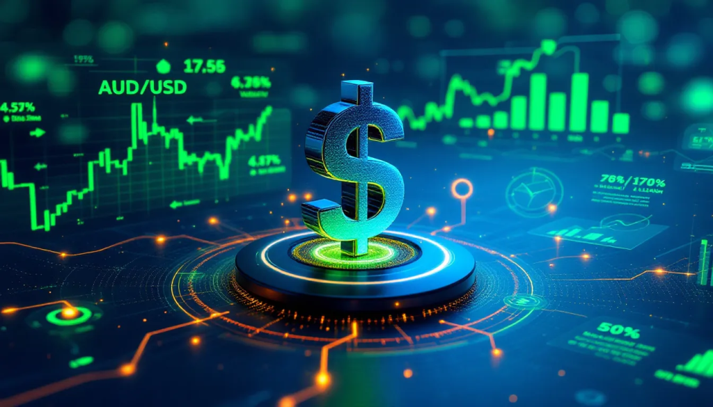 Managing Risks in Australian Dollar Futures Trading, shows digital financial analysis charts.