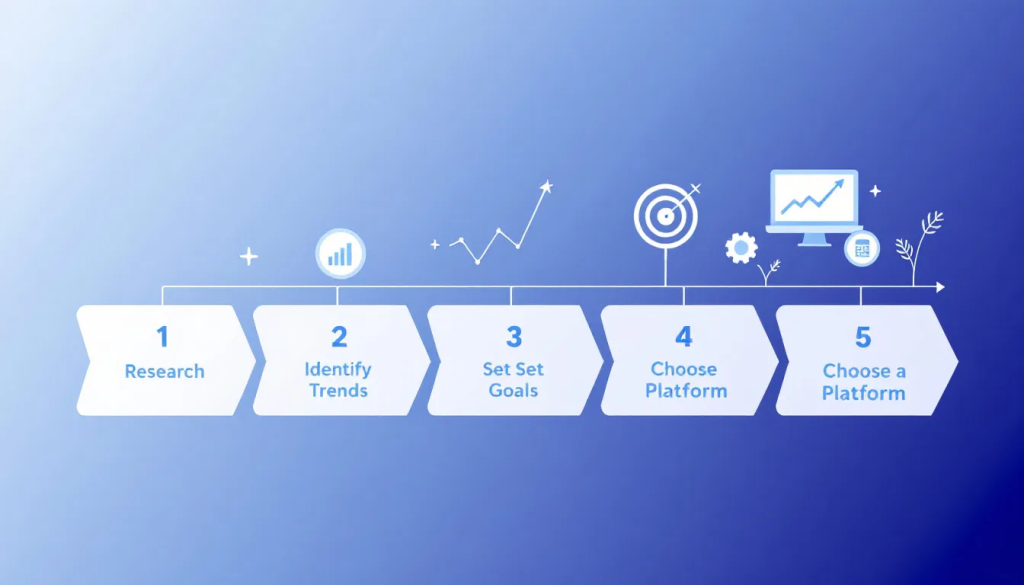 The Practical Steps to Start Trading Silver infographic outlines essential phases for new commodity traders.